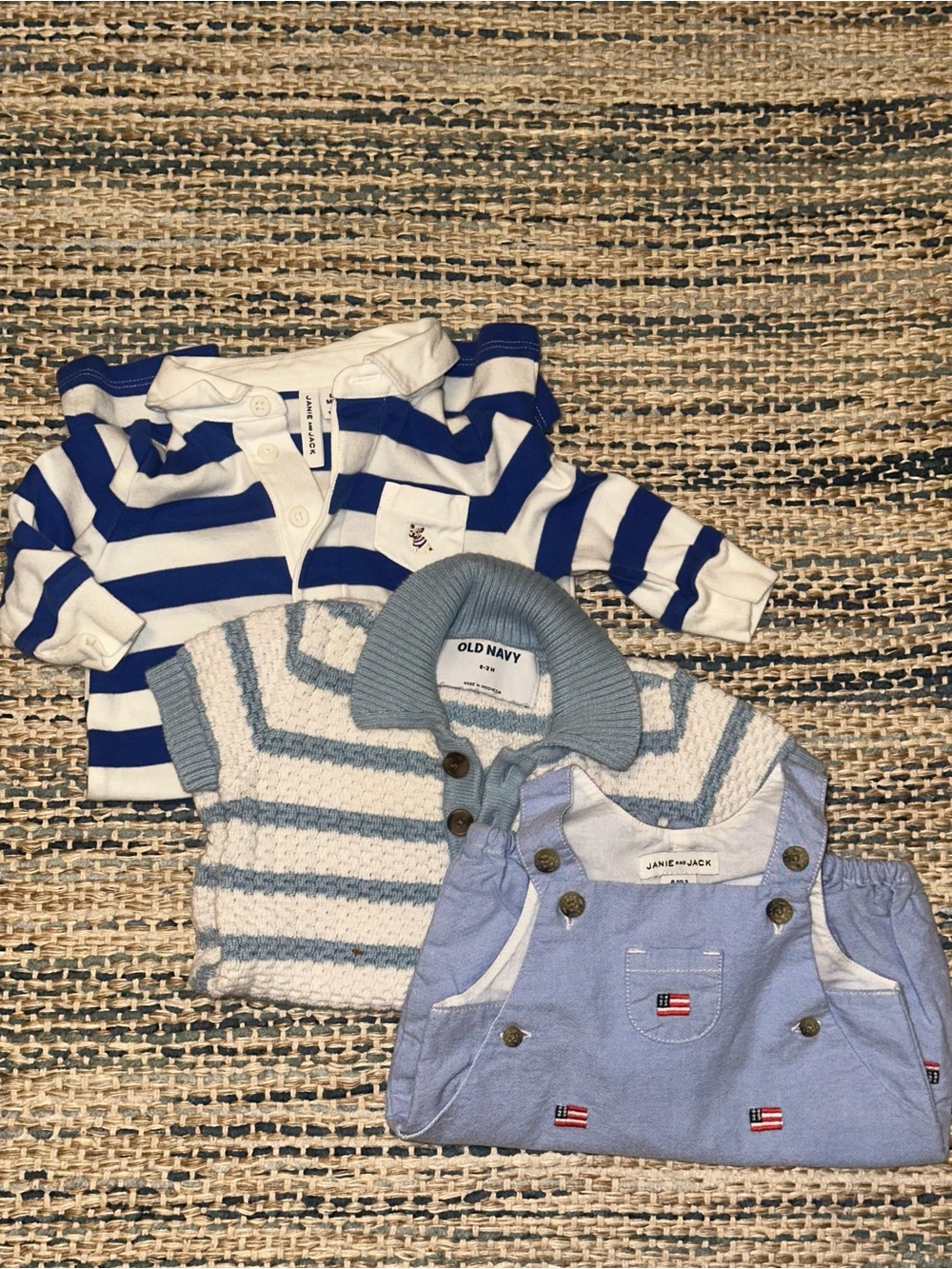 LOT Boys 0-3 Months Outfits 100% Cotton